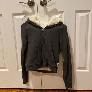 Comfy casual jacket for kids… it’s nice and furry inside.